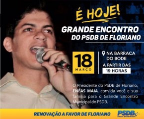 PSDB realiza encontro regional em Floriano.(Imagem:ASCOM)
