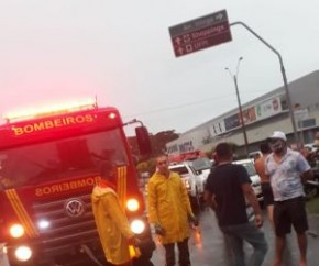 Chuva forte em Teresina(Imagem:Reprodução)