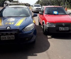 Veículo roubado(Imagem:Divulgação/PRF)