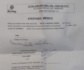 Pai denuncia filha desligada do Ceir mesmo com atestado.(Imagem:Reprodução)