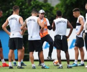 Time do Santos em treino(Imagem:Ivan Storti/Santos FC)