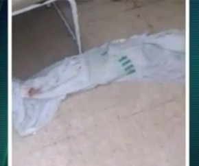 Água do esgoto invade enfermaria e posto do Hospital Infantil.(Imagem:CidadeVerde.com)