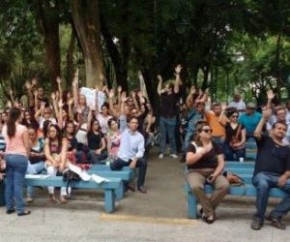 Greve da saúde municipal de Teresina é deflagrada por tempo indeterminado.(Imagem:SINDSERM)