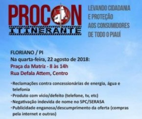 Floriano será contemplada com serviços do PROCON Itinerante.(Imagem:ASCOM)