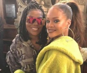 Ludmilla tira onda ao lado de Rihanna e do rapper Future.(Imagem:Instagram)