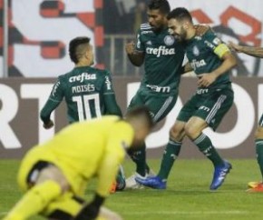 Palmeiras faz 2 a 0 no Colo-Colo e encaminha classificação na Libertadores.(Imagem:César Greco)