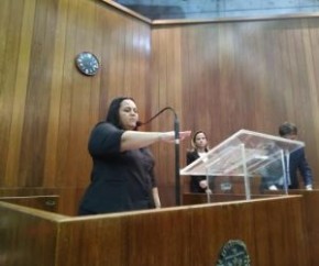 Deputada Elisângela Moura (PC do B).(Imagem:Alepi)