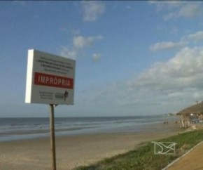Praias de São Luís estão impróprias para banho.(Imagem:Divulgação)