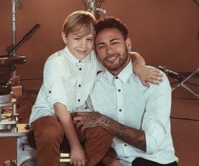 Neymar e Davi Lucca estrelam campanha de Dia dos Pais.(Imagem:C&A)