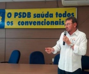 Na convenção do PSDB, Wilson Martins diz que candidatura depende do partido.(Imagem:Lídia Brito)