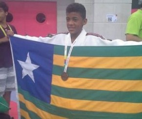 Bronze no nacional escolar, Antônio Ítalo é uma das apostas de medalha no Brasileiro sub-18.(Imagem:Marconni Lima/Seduc)