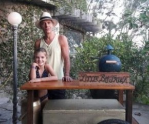 Mário Gomes e a filha Catarina.(Imagem:Arquivo pesssoal)