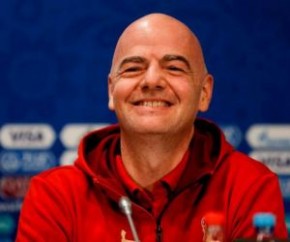 Gianni Infantino, presidente da Fifa.(Imagem:Marcelo Machado de Melo)