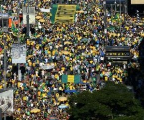Manifestação em apoio ao governo Bolsonaro.(Imagem:Nelson Almeida/AFP)