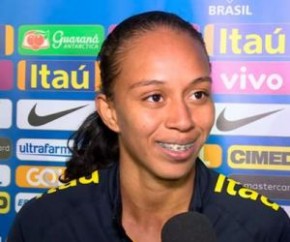Piauiense volta a ser convocada para a seleção brasileira de futebol.(Imagem:Reprodução/CBF TV)