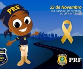 PRF inicia campanha policial contra o Câncer Infantil no Piauí.(Imagem:PRF)