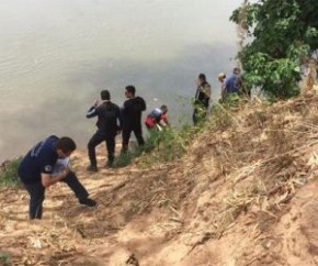 Mulher é assassinada e tem corpo jogado dentro do Rio Parnaíba.(Imagem:Graciane Sousa)
