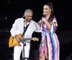 Ivete Sangalo e Gilberto Gil fazem show juntos em São Paulo.(Imagem:Francisco Cepeda/AgNews)