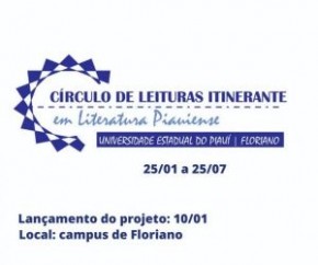 NELIPI promove Círculo de Leituras Itinerante em Literatura Piauiense(Imagem:Divulgação)