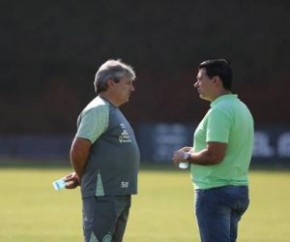 Gilson Kleina durante último treino da Chapecoense antes do jogo diante do Paraná.(Imagem:Sirli Freitas)