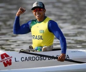 Luís Carlos Cardoso é campeão mundial de paracanoagem.(Imagem:Reprodução/Facebook)