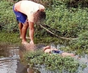 Corpo de mulher é encontrado boiando em riacho no Piauí.(Imagem:Realidade em Foco)