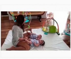 Ivete Sangalo mostra pela 1ª vez o rostinho das filhas gêmeas.(Imagem:Instagram)