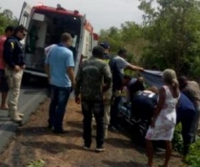 Homem sofre acidente de moto na BR 343 em zona rural de Floriano(Imagem:Divulgação)