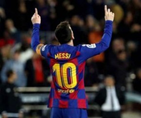 Messi dá espetáculo e Suárez faz golaço em vitória do Barcelona sobre o Mallorca.(Imagem:Estadão Conteúdo)