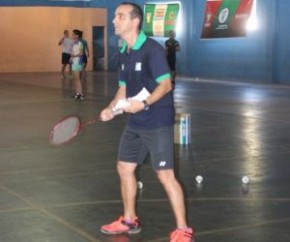Marco Vasconcelos, treinador da Seleção Brasileira de Badminton.(Imagem:Joana Darc Cardoso)