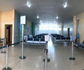 Aeroporto de Parnaíba recebe melhorias na sala de embarque.(Imagem:Ascom)