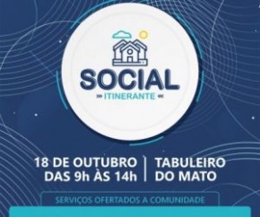 Tabuleiro do Mato é a contemplada para a 2ª edição do projeto Social Itinerante.(Imagem:Divulgação)