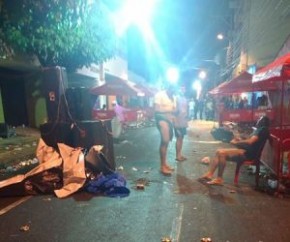 Três pessoas são baleadas em prévia carnavalesca no Centro de Teresina.(Imagem:Cidadeverde.com)