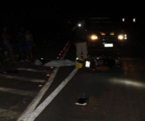 Motociclista morre após colisão com micro-ônibus na BR-343.(Imagem:Portal Em Foco)