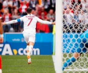 Portugal vence com gol de Cristiano Ronaldo e elimina Marrocos da Copa.(Imagem:Fotoarena/Folhapress)