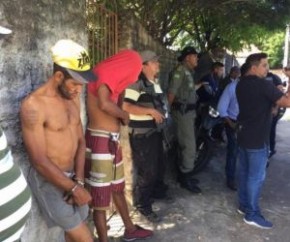 Dupla é presa por roubo de equipamentos em Teresina.(Imagem:SSPPI)