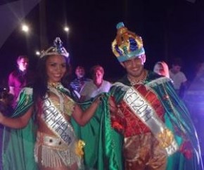 Rei Momo e Rainha do Carnaval 2014.(Imagem:FlorianoNews)
