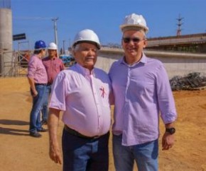 Em visita a obras, Elmano e Firmino não descartam nova aproximação.(Imagem:Cidadeverde.com)