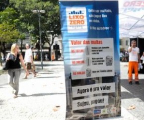 Programa Lixo Zero registra crescimento de 280% de notificações em agosto.(Imagem:Divulgação)