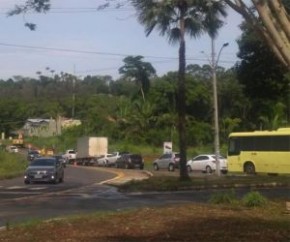 Acostamento da BR 343 sofre erosão e PRF faz novo alerta de rompimento.(Imagem:Cidadeverde.com)