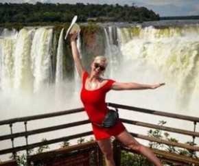 Katy Perry curte parte argentina das Cataratas do Iguaçu.(Imagem:Instagram)