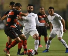 Com gol no último minuto, Santos vence Oeste e avança no Paulistão.(Imagem:Ivan Storti)