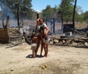 Criança provoca incêndio e diarista perde tudo da casa.(Imagem:Realidade em Foco)