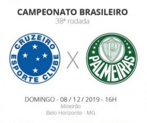 Risco de queda e brigas justificam alerta do duelo entre Cruzeiro e Palmeiras.(Imagem:Divulgação)