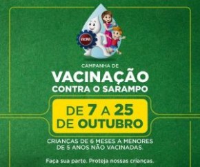 Campanha de Vacinação contra o Sarampo começa nesta segunda, em Floriano.(Imagem:SECOM)