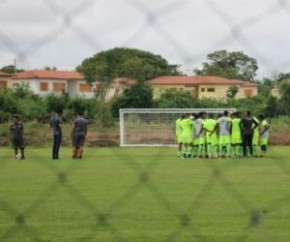 Treino do River-PI, no CT Afrânio Nunes.(Imagem:Stephanie Pacheco)