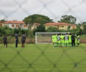 Treino do River-PI, no CT Afrânio Nunes.(Imagem:Stephanie Pacheco)