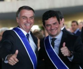 Bolsonaro recebe Moro e diretor-geral da PF em meio a desgaste com vazamento.(Imagem:Antônio Cruz)