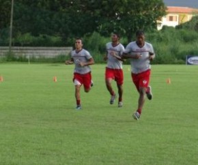 Jogadores se reapresentaram após vitória por 6 a 0 em cima do Cori-Sabbá.(Imagem:Érica Paz/RiverAC)