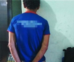 Acusado de usar filho em assaltos é encaminhado para penitenciária de Floriano.(Imagem:Polícia Civil)